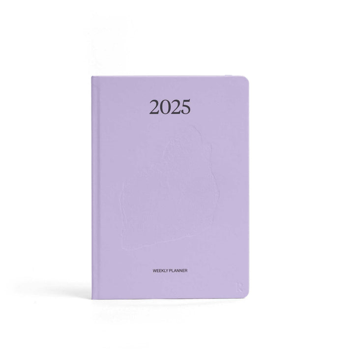 WEEKLY PLANNER 2025 - Lilac Hardcover A5 | Karst Stone Paper