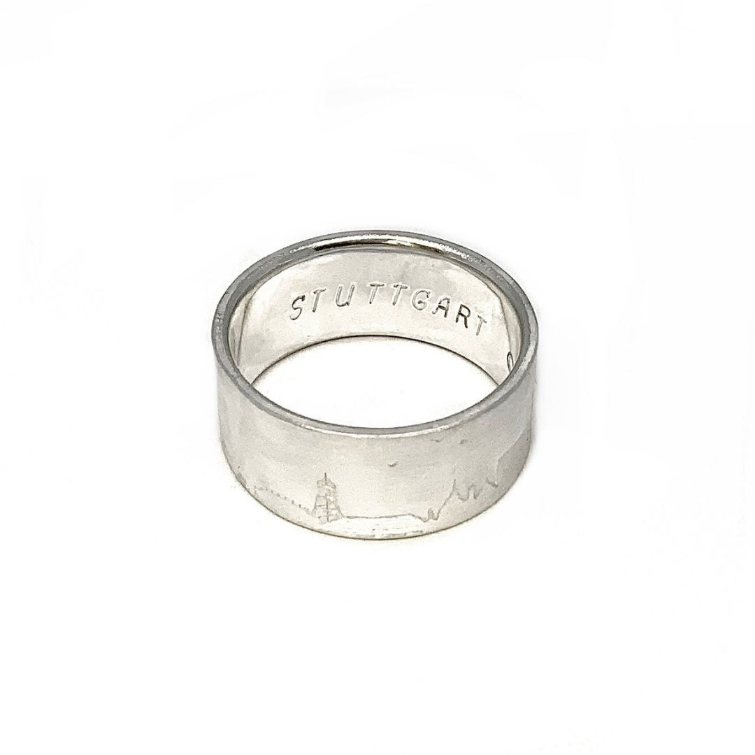 Ring 'Skyline Stuttgart Silver'