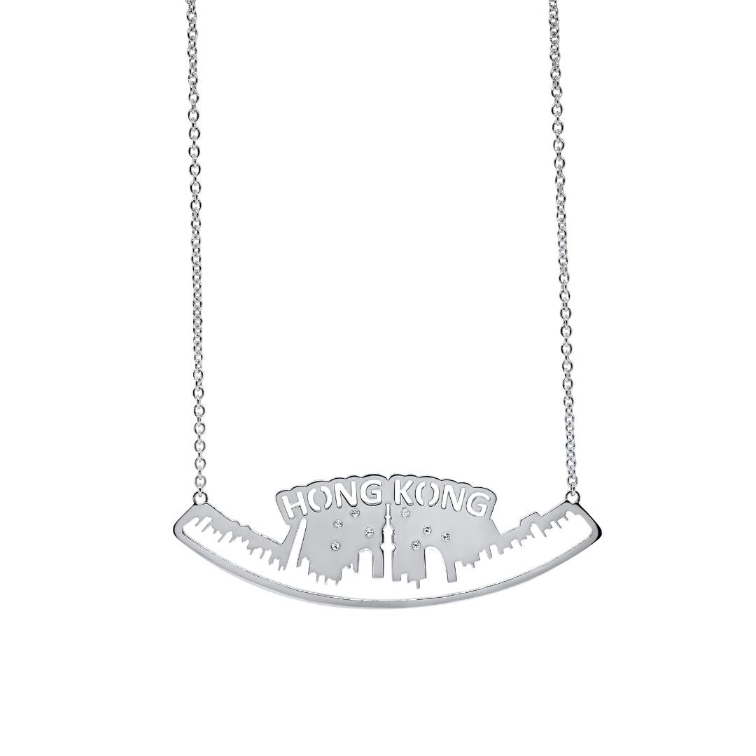 Necklace 'Skyline Hong Kong Silver'