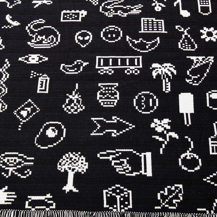 CAIRO THROW | Baumwoll TAGESDECKE | Doppel Jaquard-Webung 178x127 cm | Susan Kare | Areaware