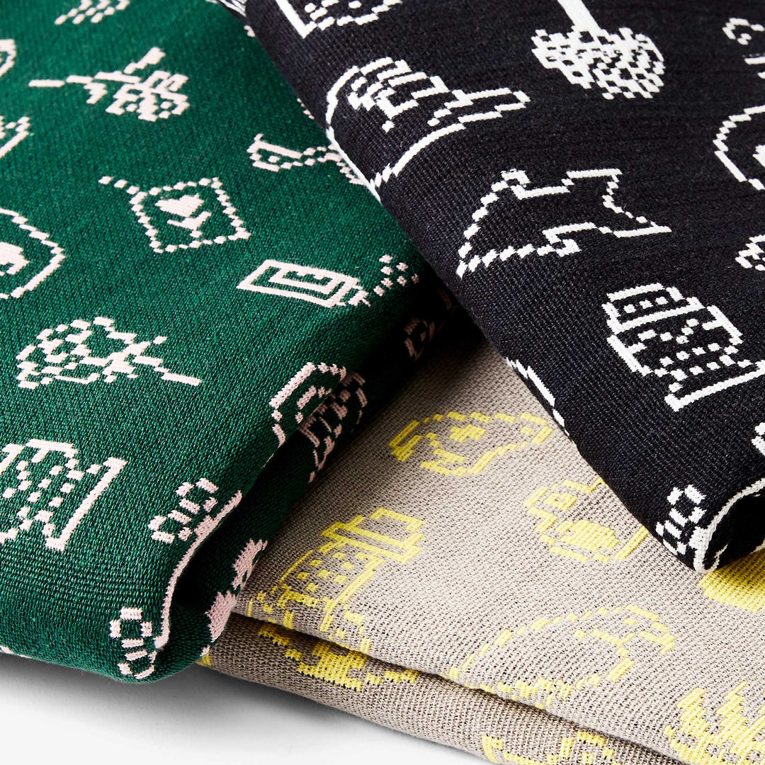 CAIRO THROW | Cotton BEDSPREAD | Double jacquard weave 178x127 cm | Susan Kare | Areaware