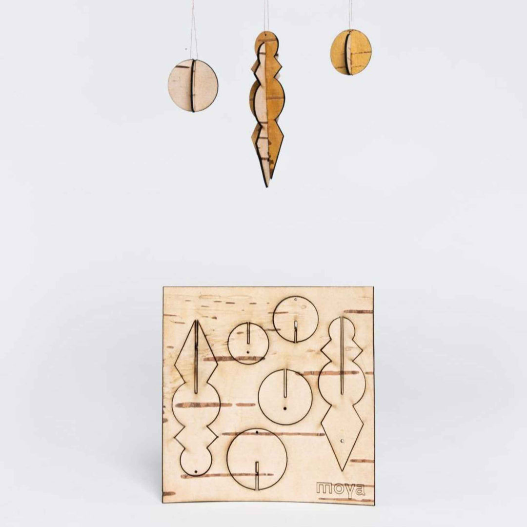 Christmas tree ornaments - BIRCH BARK | Moya