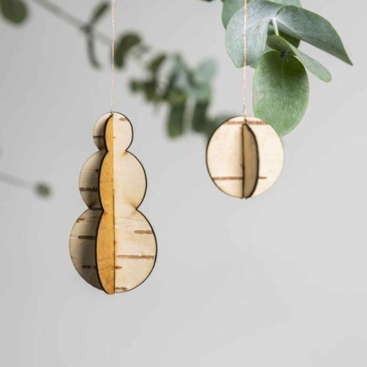 Christmas tree ornaments - BIRCH BARK | Moya