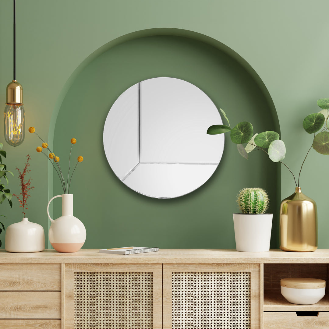 Mosaic Round Clear Mirror