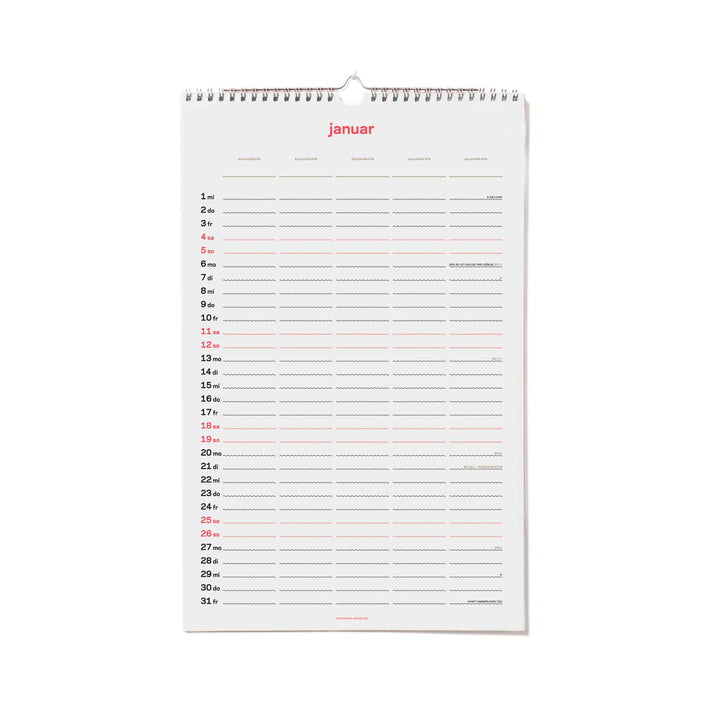 zweitausend&fünfundzwanzig - FAMILY CALENDAR & PLANNER 2025 - 27×42 cm | rikiki