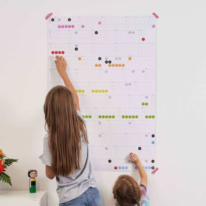 Annual planner - DOT ON HIGH - portrait format | dot on