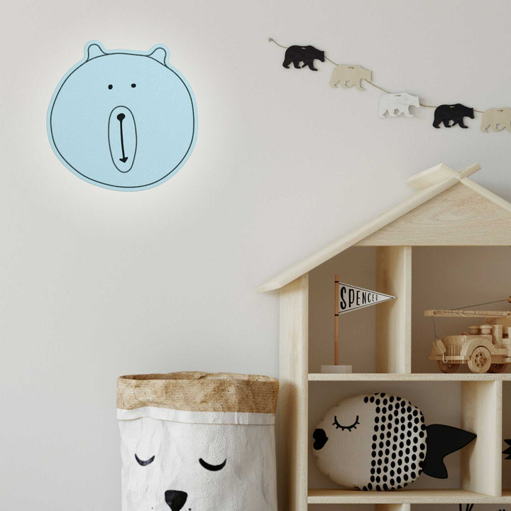 BEAR 1505 - Wall lamp for children - made of wool felt | ALMUT von Wildheim