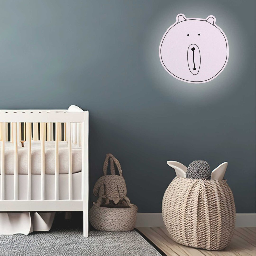 BEAR 1505 - Wall lamp for children - made of wool felt | ALMUT von Wildheim