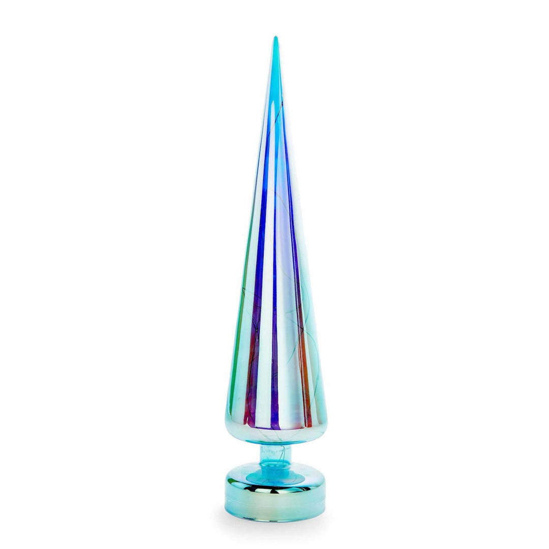 IRIDESCENT - Glas-TANNENBAUM mit LED Beleuchtung - 41 cm hoch | MoMA