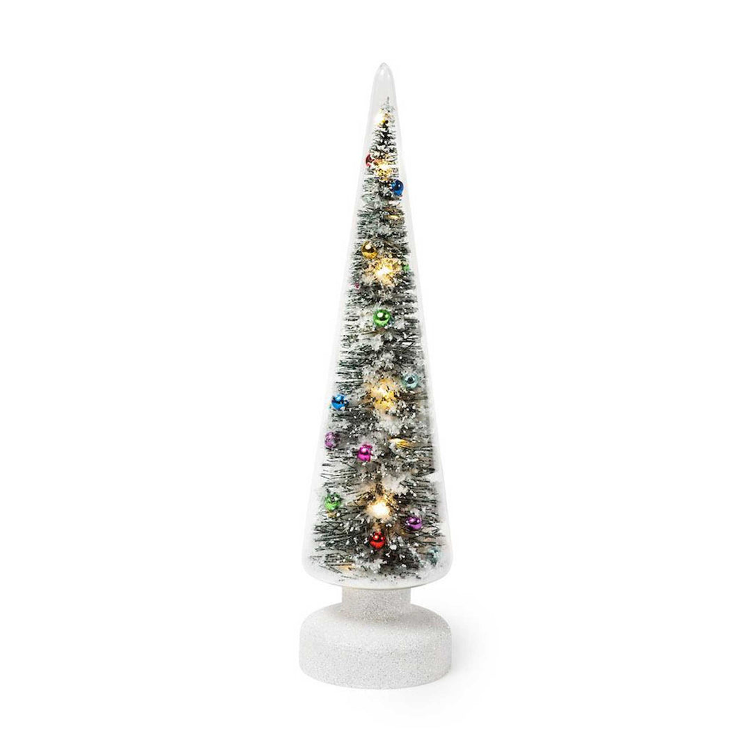 SNOWY WONDERLAND Small - Kleiner Glas-TANNENBAUM mit LED Beleuchtung - 36 cm hoch | MoMA