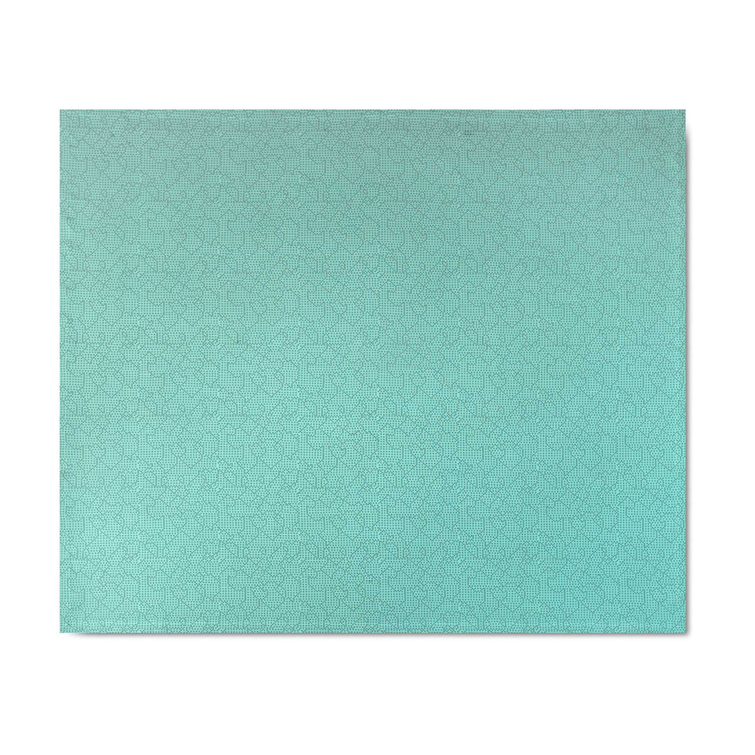 MAPPING BEDSPREAD - mint-farbige TAGES-BETT-DECKE - 235x245 cm - 100% Baumwolle | Cristian Zuzunaga