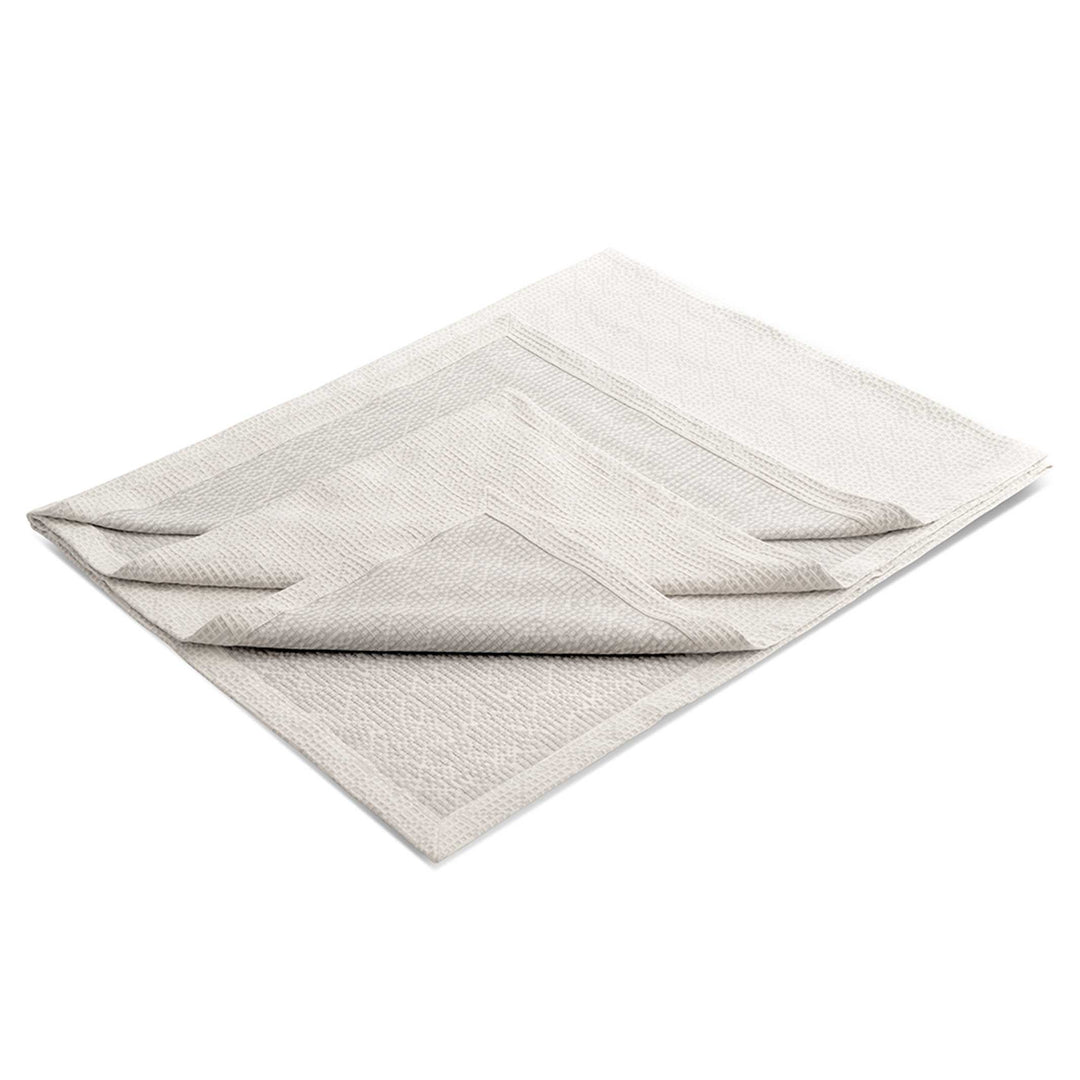 MAPPING BEDSPREAD - white DAY BED BLANKET - 235x245 cm - 100% cotton | Cristian Zuzunaga