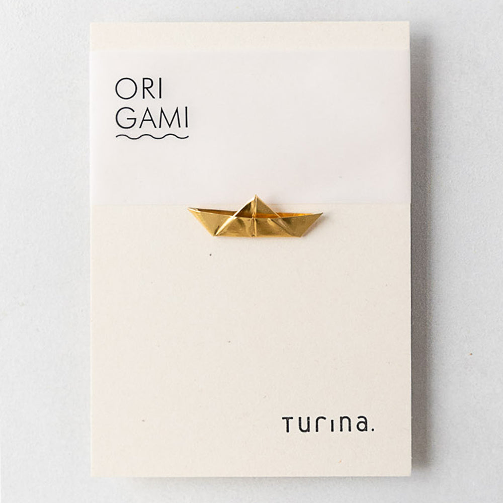 Brooch - ORIGAMI BOAT | Turina. Jewellery