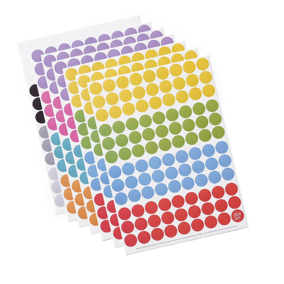 Annual planner - DOT ON HIGH - rainbow - portrait format - 2025 | dot on