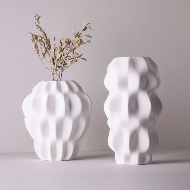 Plissan P | Porcelain VASE | H=32 cm | Holaria