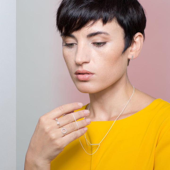 SPIRAL | matte Sterling SILVER RING | Jonathan Radetz