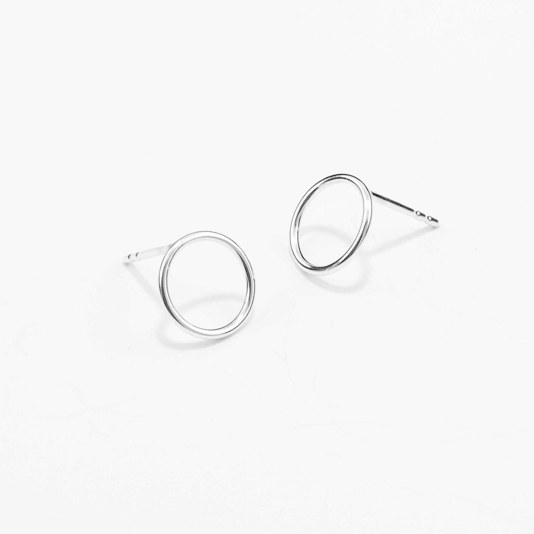 SPIRAL | high gloss EAR STUDS Sterling Silver 925 | D=10 mm | Jonathan Radetz