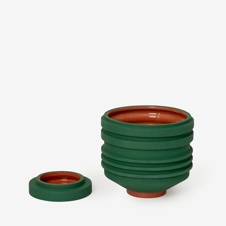 STRATA PLANT VESSEL - green FLOWER POT &amp; PLANTER | Simone Brewster | Areaware