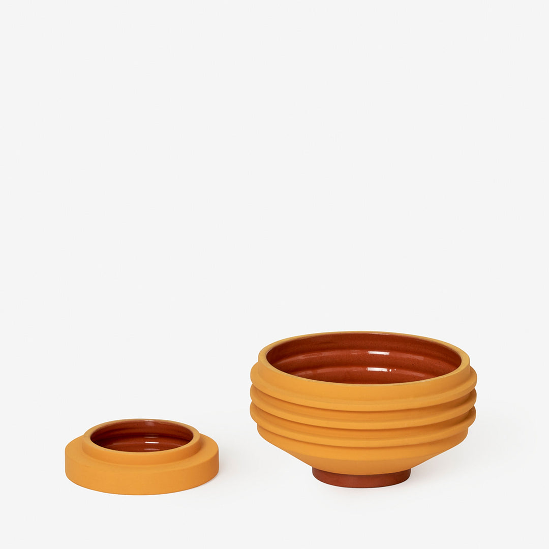 STRATA PLANT VESSEL - Yellow FLOWER POT &amp; PLANTER | Simone Brewster | Areaware