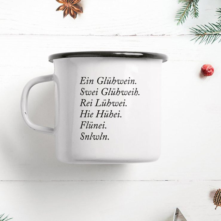 Enamel mug - GLÜHWEIN | typealive