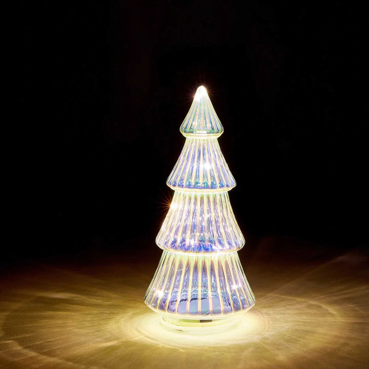 TIERED - LED lighted glass TREE - 22 cm high | MoMA