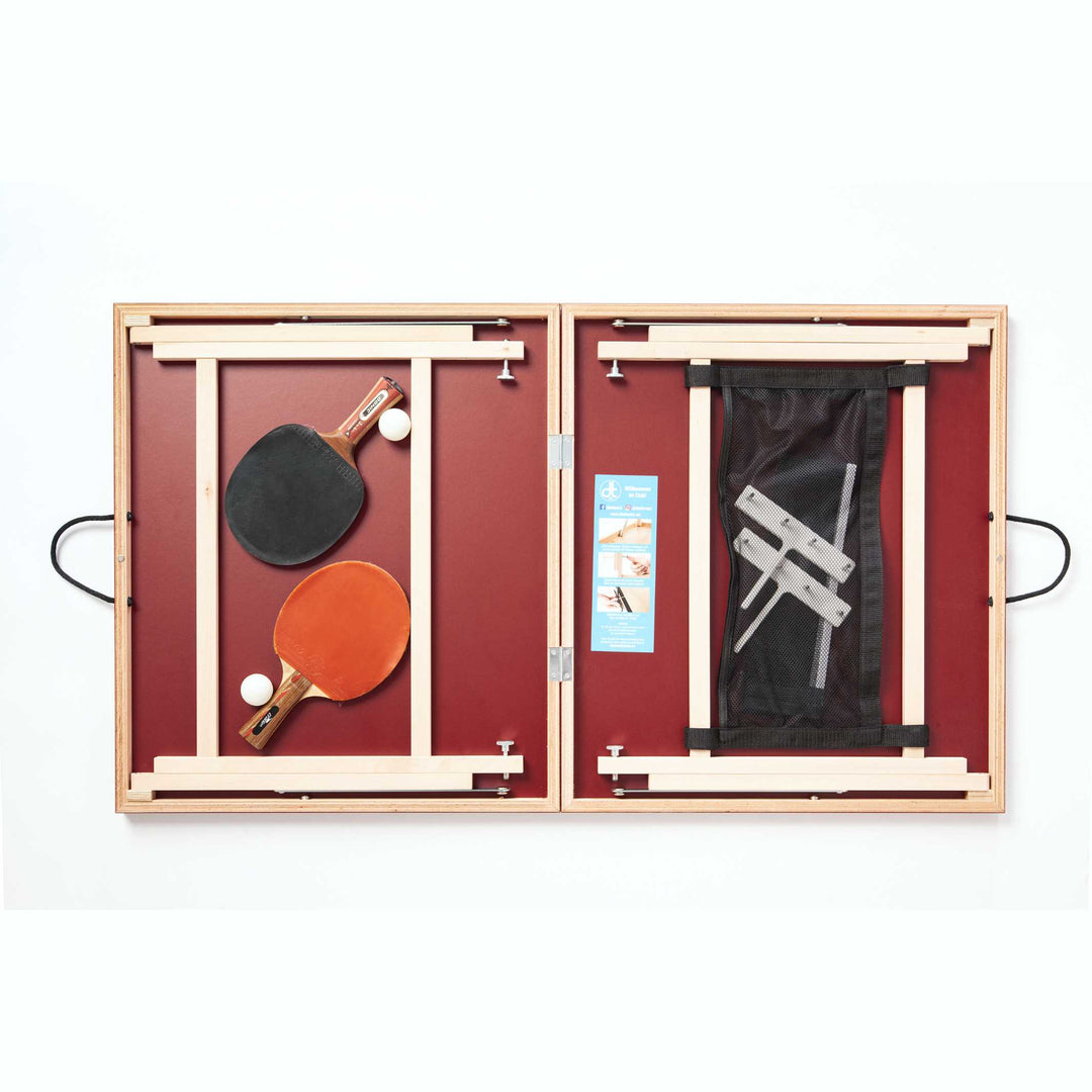 BURGUNDY - Mini table tennis table for everywhere | DISH TENNIS