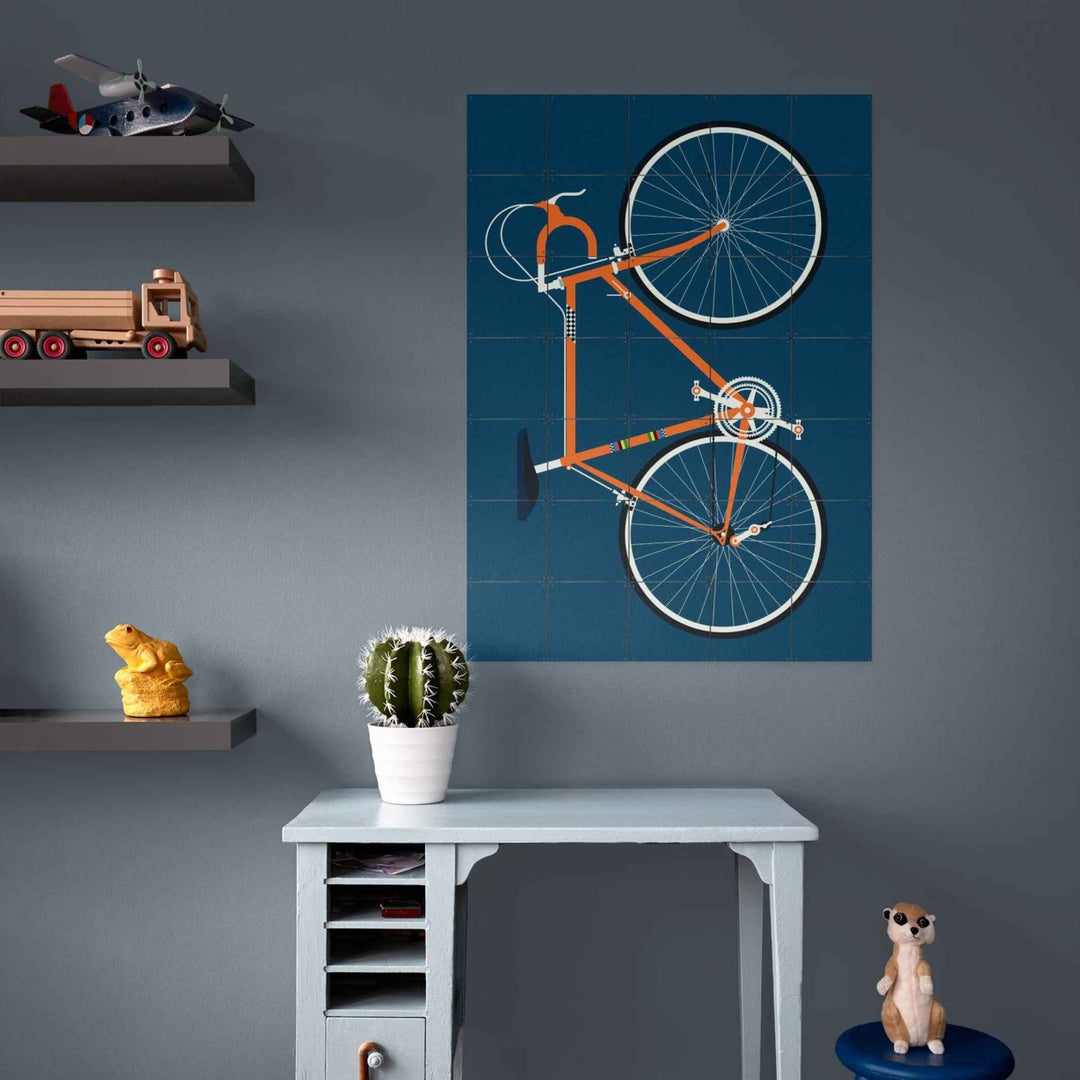 Wanddekoration - RACING BIKE ORANGE - Bo Lundberg | IXXI