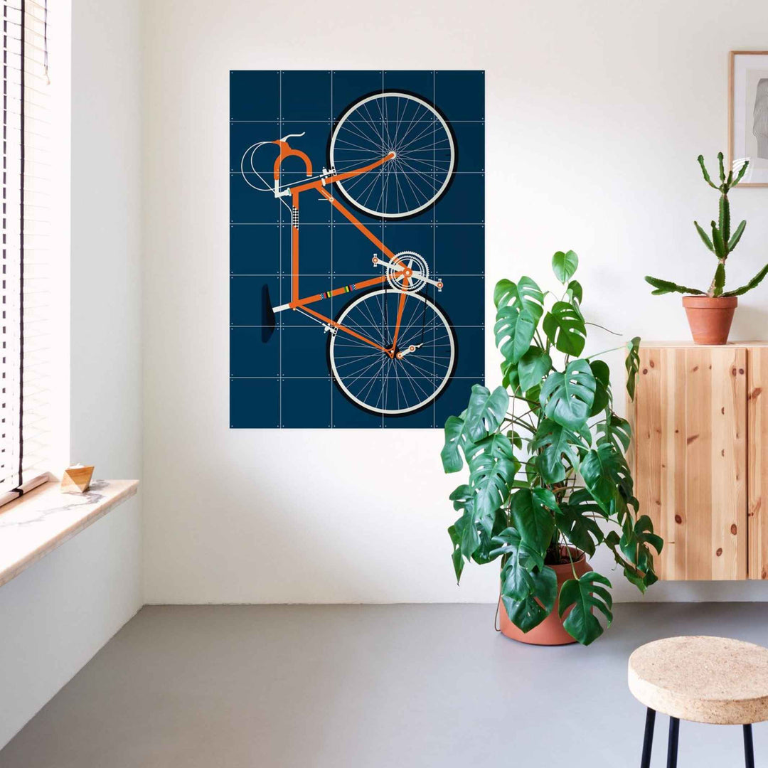 Wanddekoration - RACING BIKE ORANGE - Bo Lundberg | IXXI