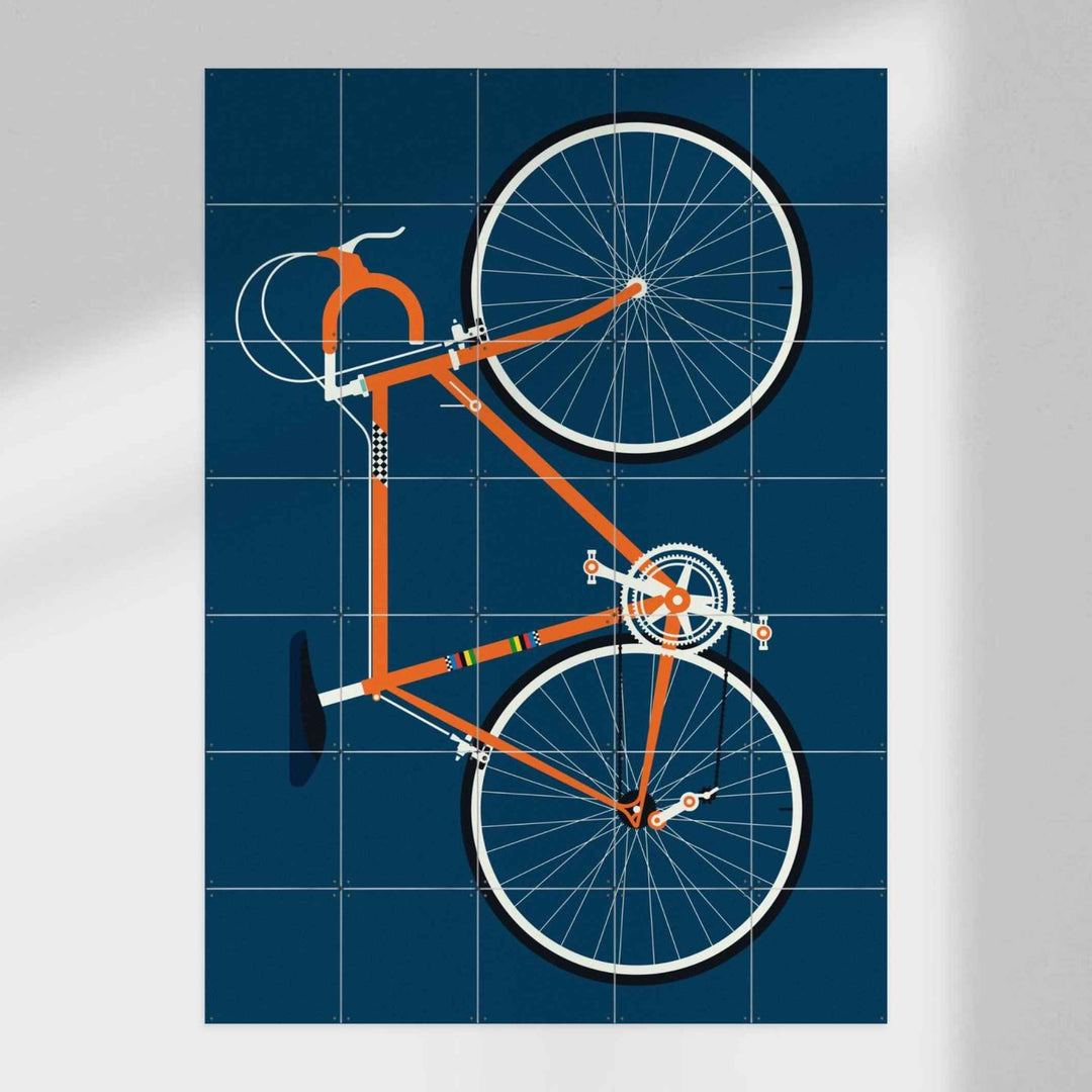 Wall decoration - RACING BIKE ORANGE - Bo Lundberg | IXXI