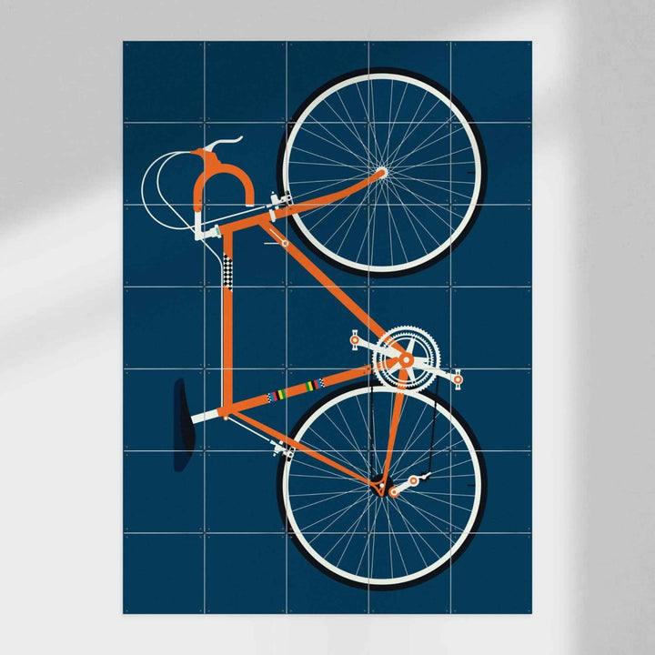 Wanddekoration - RACING BIKE ORANGE - Bo Lundberg | IXXI