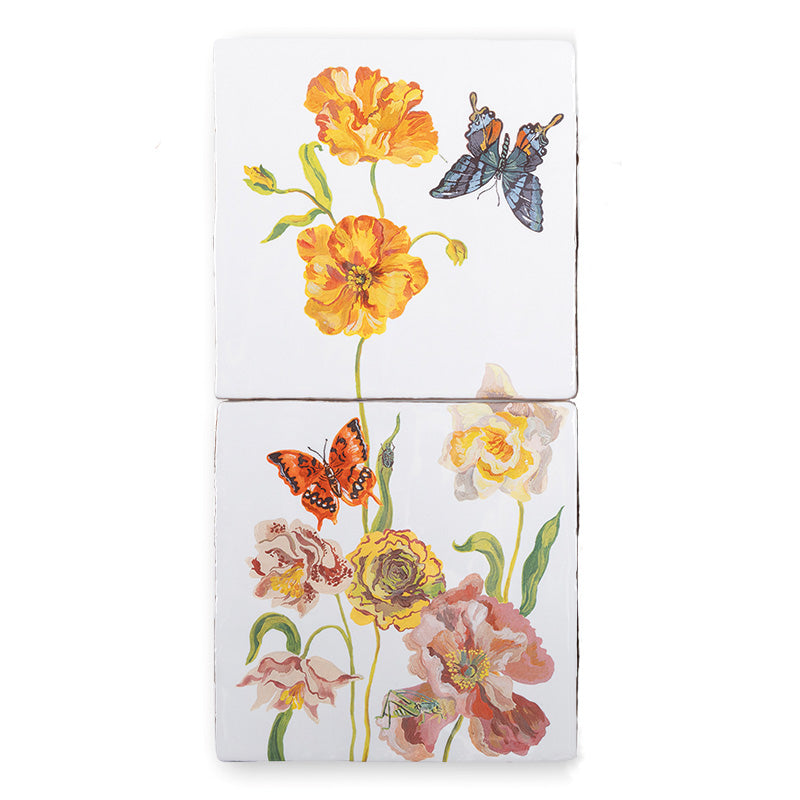 Tile - WILDFLOWERS POPPY - 10 x 20 cm | StoryTiles