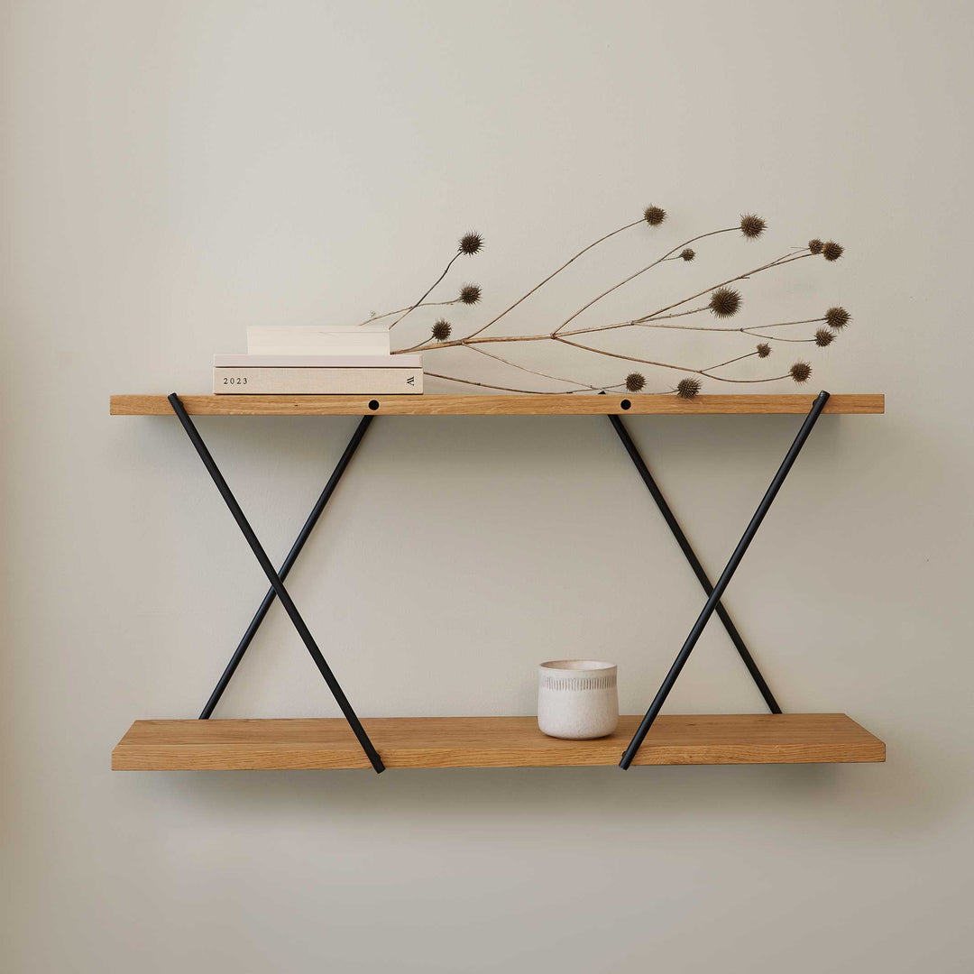 XO2 SHELF SYSTEM - BASIC MODULE 80 cm wide - Natural oak | Morten Gøttler | Spring Copenhagen