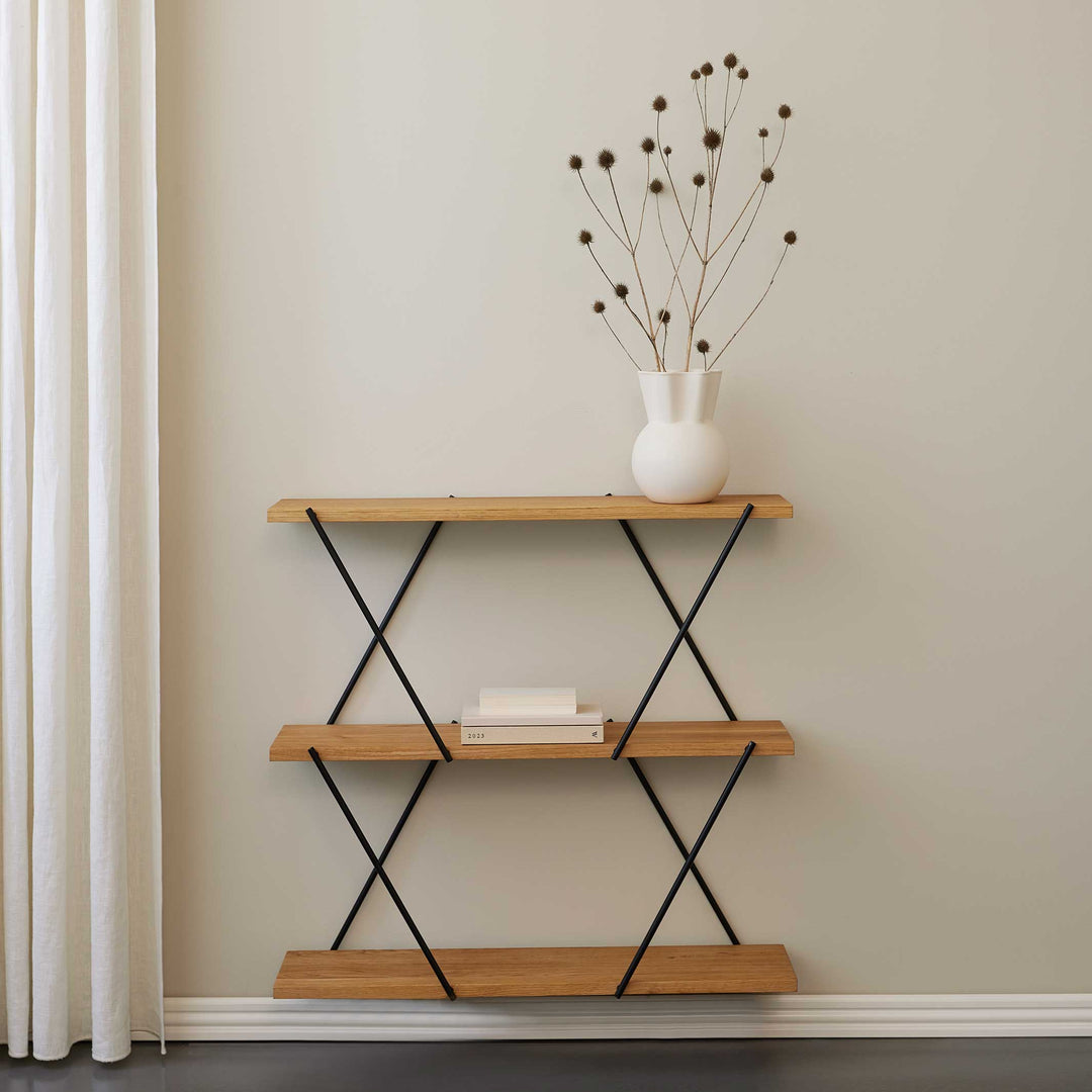 XO2 SHELF SYSTEM - BASIC MODULE 80 cm wide - Natural oak | Morten Gøttler | Spring Copenhagen