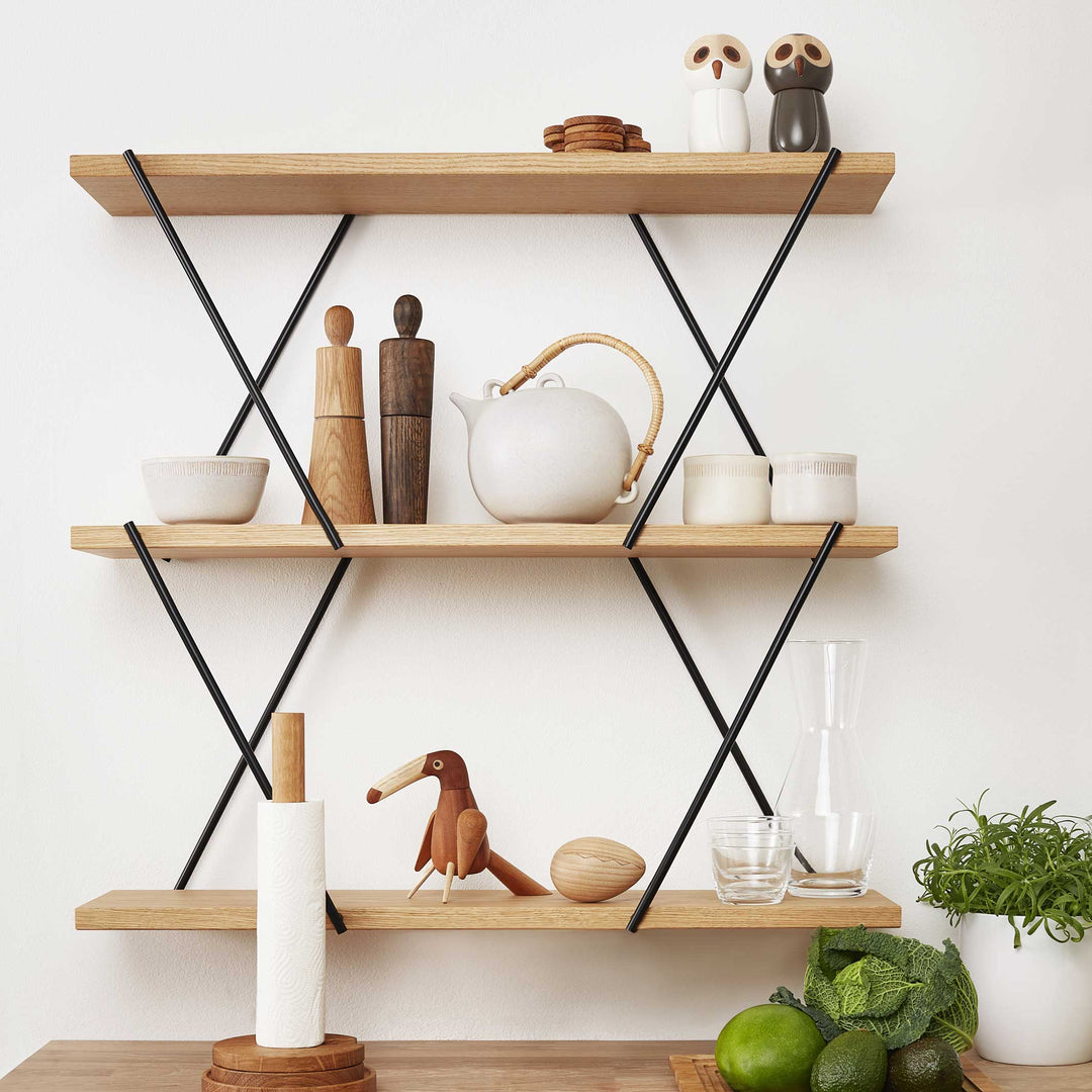 XO2 SHELF SYSTEM - BASIC MODULE 80 cm wide - Natural oak | Morten Gøttler | Spring Copenhagen