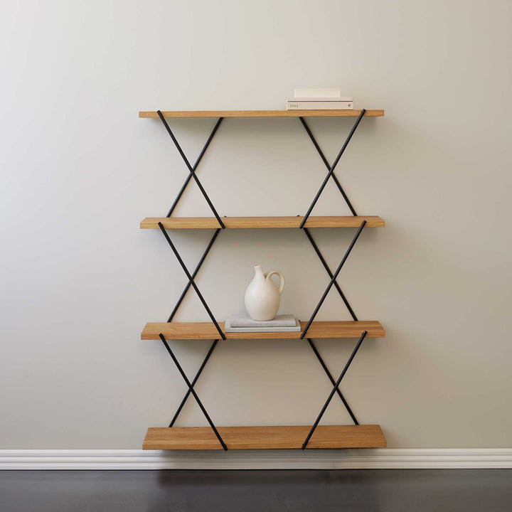 XO2 SHELF SYSTEM - BASIC MODULE 80 cm wide - Natural oak | Morten Gøttler | Spring Copenhagen