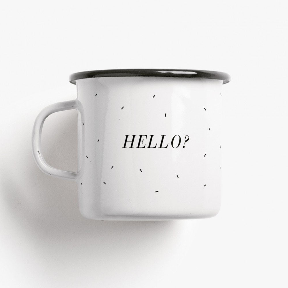 Enamel mug - HELLO | typealive