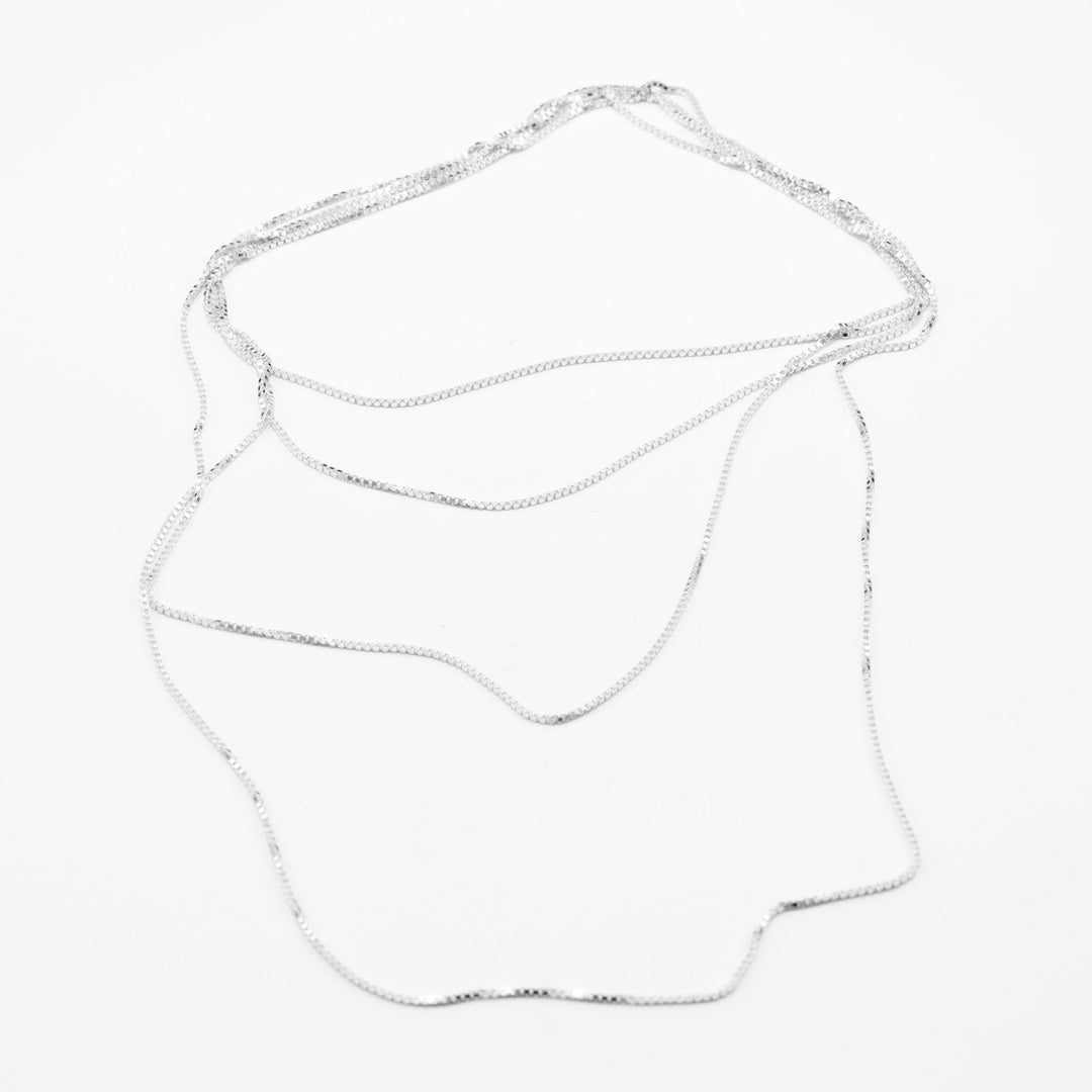 ENDLESS - fine sterling silver NECKLACE - RAW and FINE - 120 cm | Jonathan Radetz