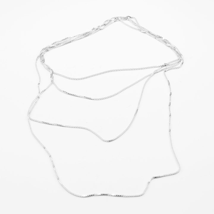 ENDLESS NECKLACE - feine Sterling Silber HALSKETTE - RAW und FINE - 120 cm | Jonathan Radetz