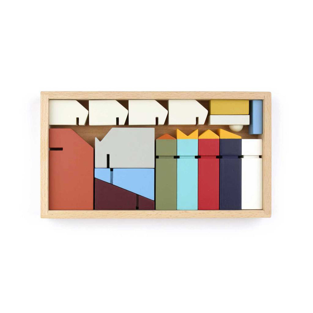 NATIVITY SCENE - minimalistic wooden CHRISTMAS SET - 15 pieces | Floris Hovers | Ikonic