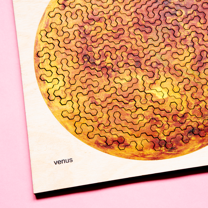 VENUS - Extraordinary IQ WOODEN PUZZLE - PLANETS Series - Level Hard | Behäppi