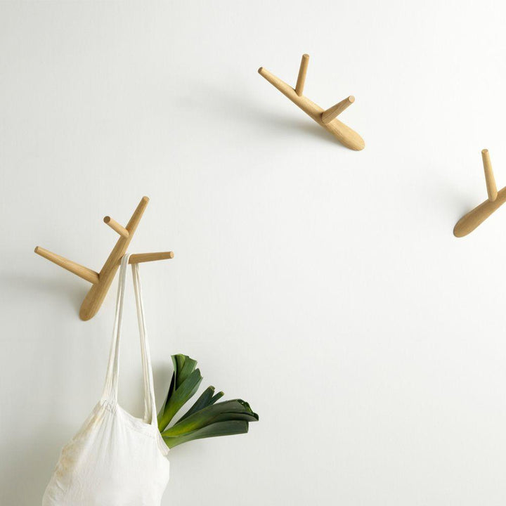 Set of 3 coat hooks 'ivy'