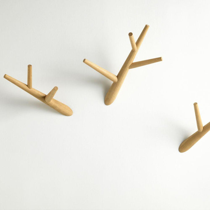 Set of 3 coat hooks 'ivy'