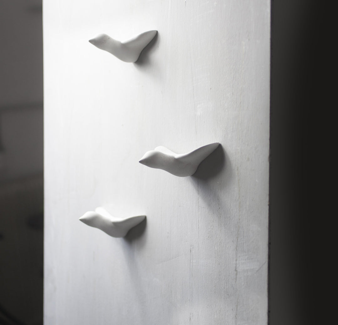 Coat hook 'Flock of birds' - 3 birds + 1 MINI BIRD FREE!