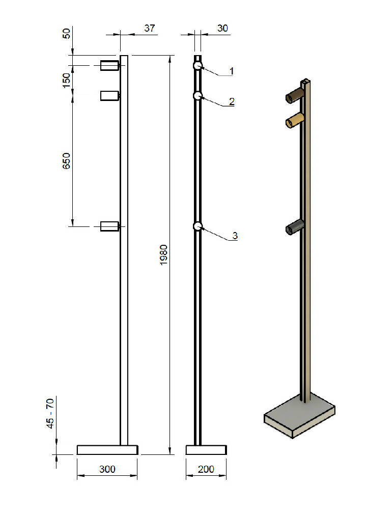 Floor lamp 'line02'