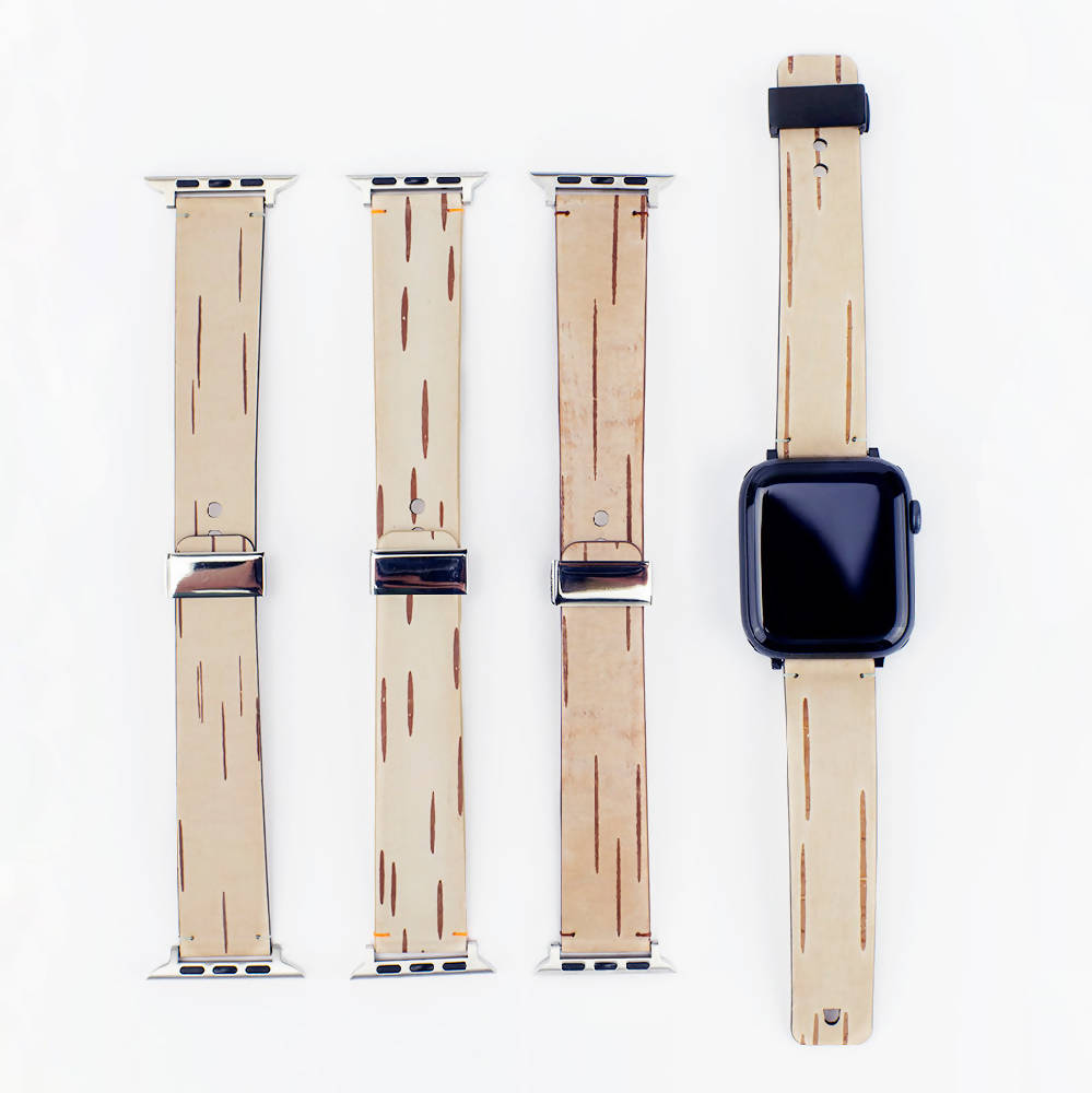 Apple Watch watch strap 'Birch Bark' - 42/44/45 mm