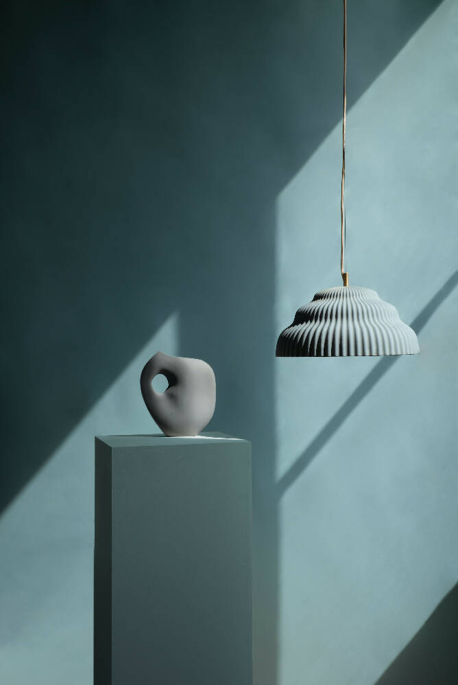 Lampe 'Kaskad Light Blue' - gross