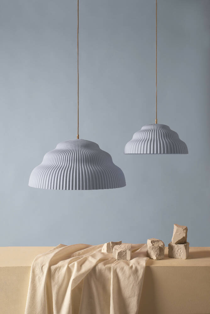 Lampe 'Kaskad Light Blue' - gross