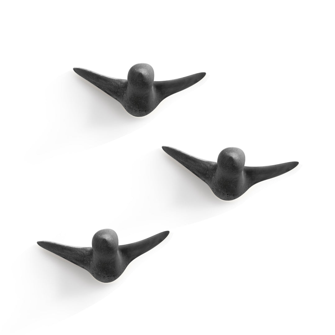 Coat hook 'Flock of birds' - 3 birds + 1 MINI BIRD FREE!