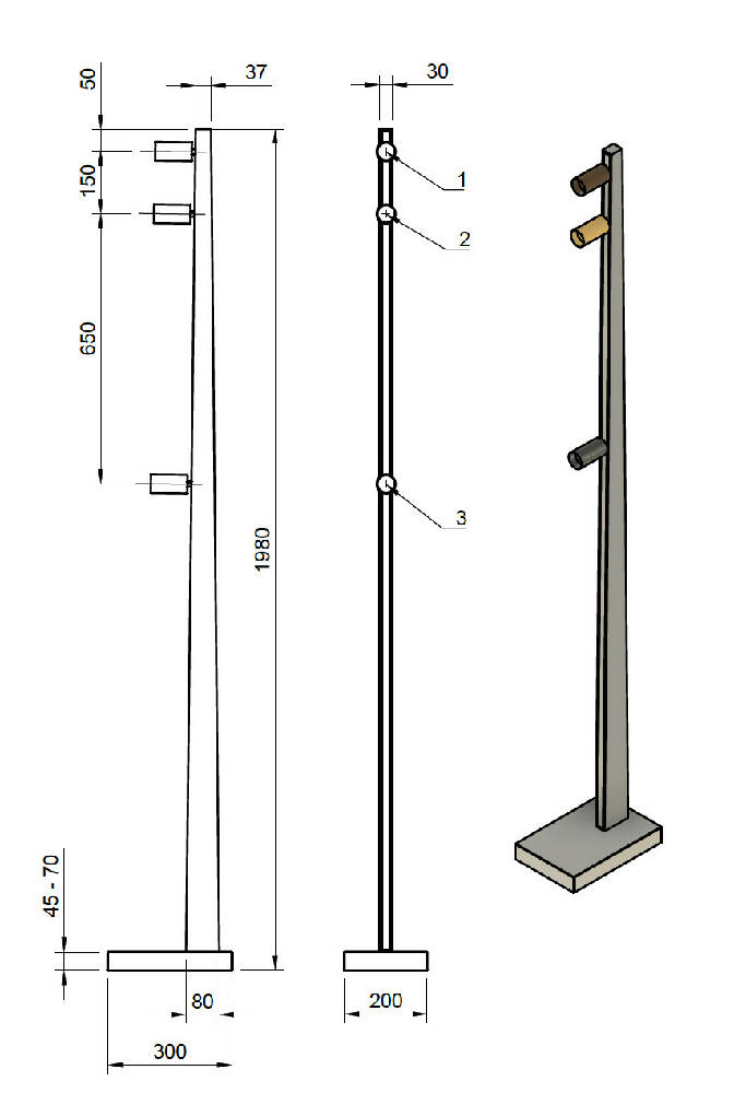 Stehlampe 'line03'