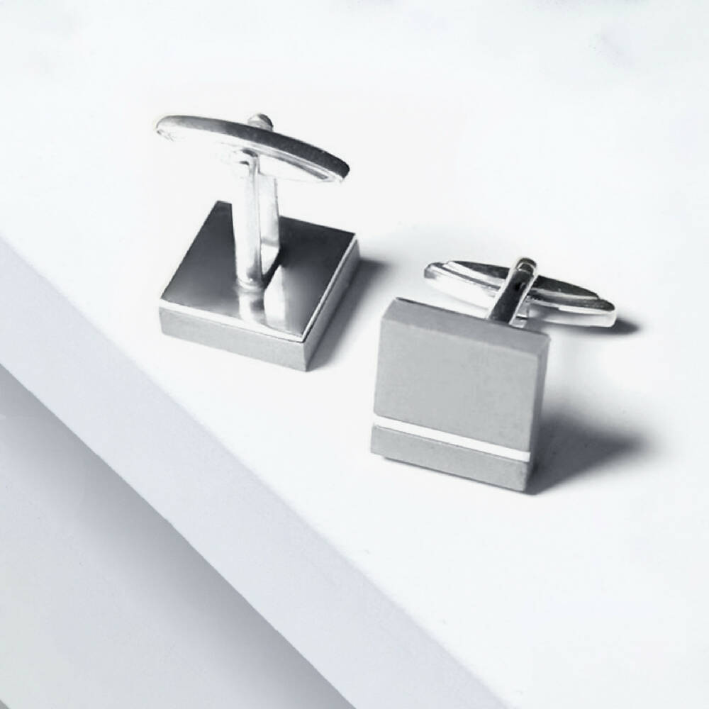 Cufflinks 'C30 Silver'